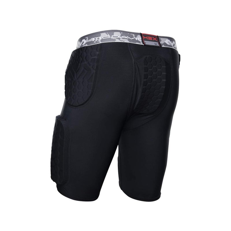McDavid HEX Dual-Density Thudd Short, Dual-Density Pads for Thighs, HIPS & Tailbone, Helps Reduce Pulls & Fatigue, Moisture-Wicking Fabric, Adult Size Black - Image 2